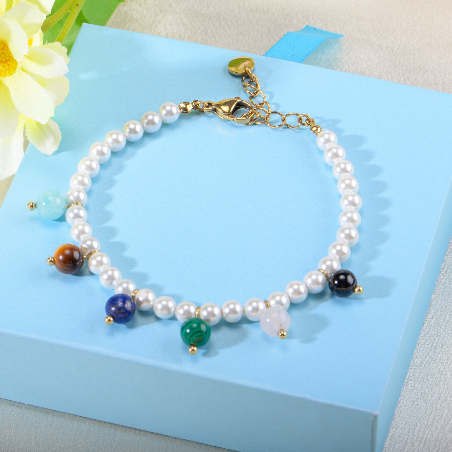 Shell Pearl Natural stone Bracelet