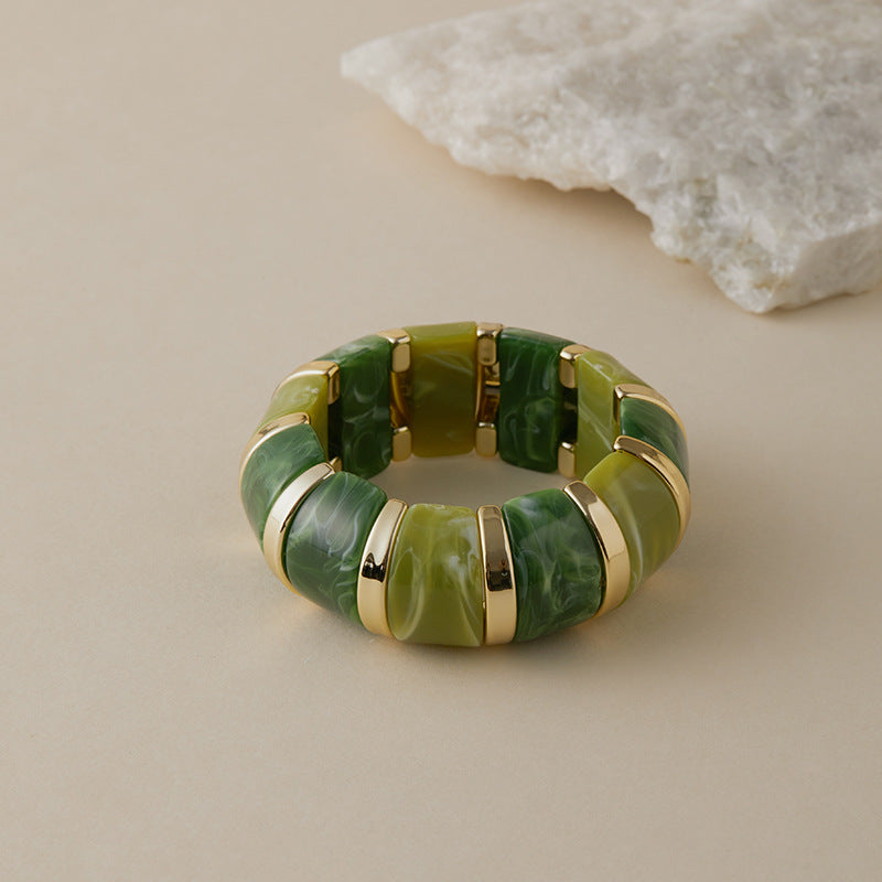 Acrylic Elastic Rope Bangle Waterproof and Hypoallergenic
