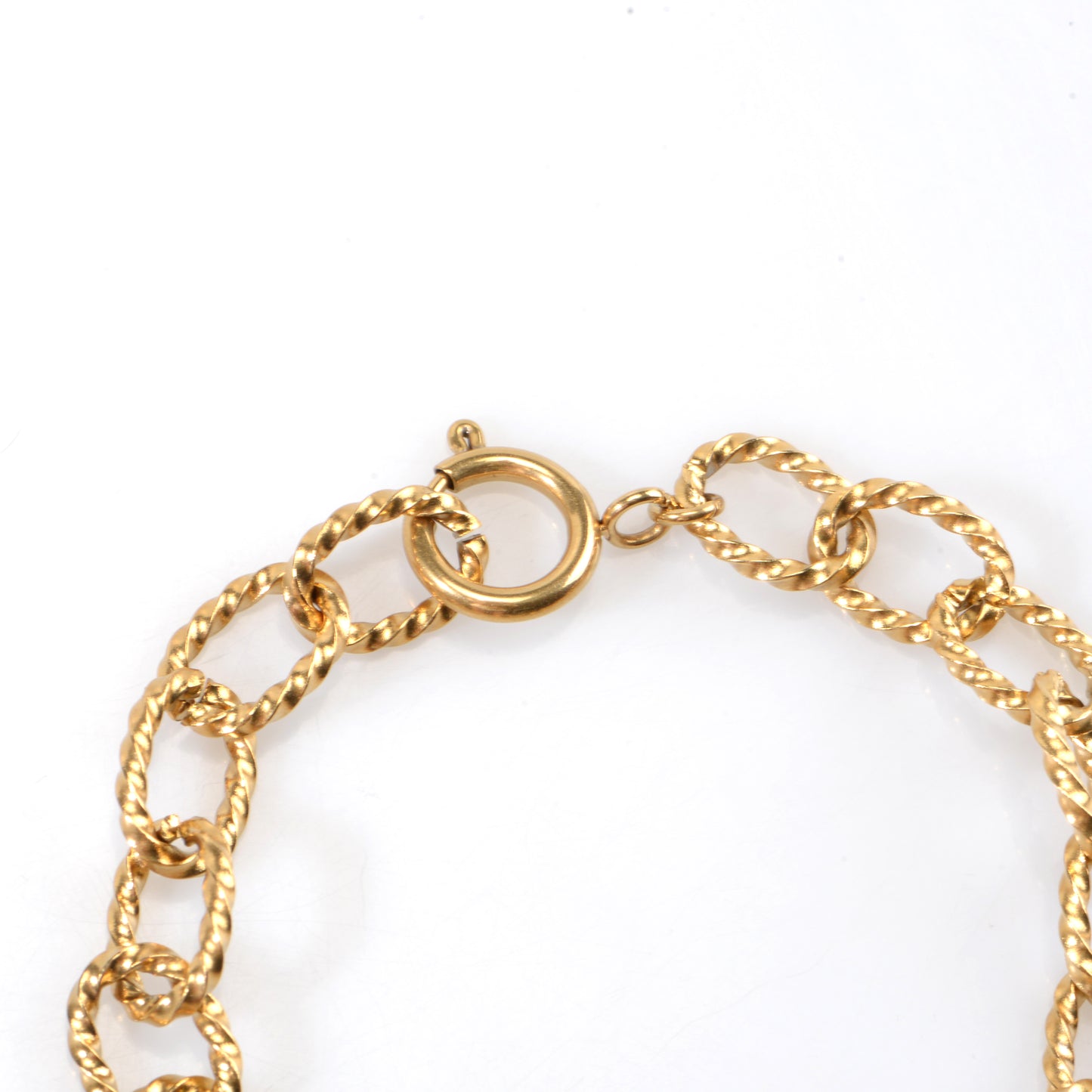 18ct gold plated chain bracelet