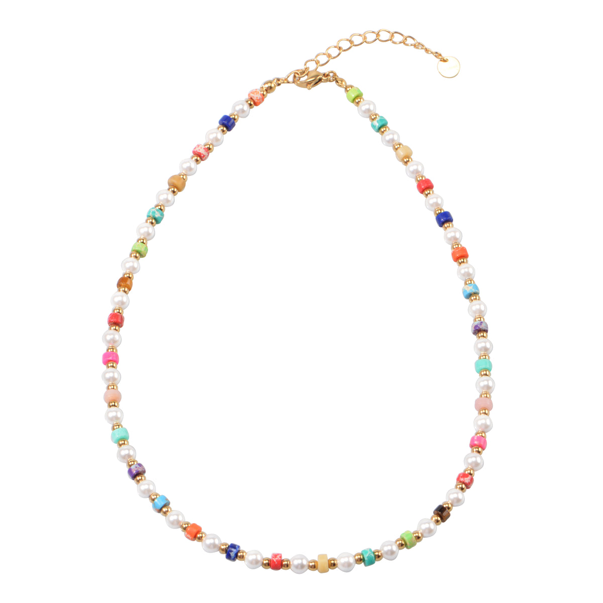 18K Gold-Plated Stainless Steel Shell Bead Shell Pearl Necklace