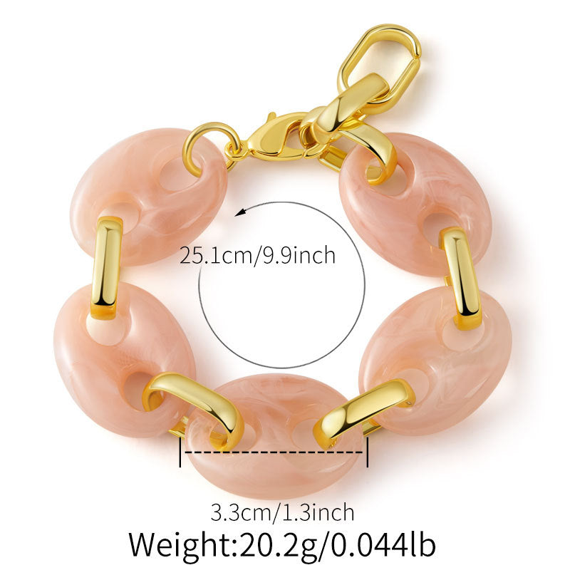 Acrylic Pig-Nose Bracelet