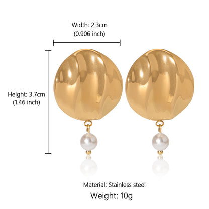 Textured Drop Earring