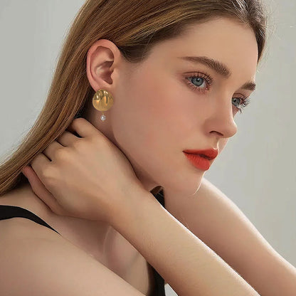 Textured Drop Earring