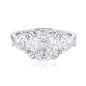 4.0 Carat Lavender Ice Flower Cut Ring for Women – S925 Sterling Silver Statement Ring