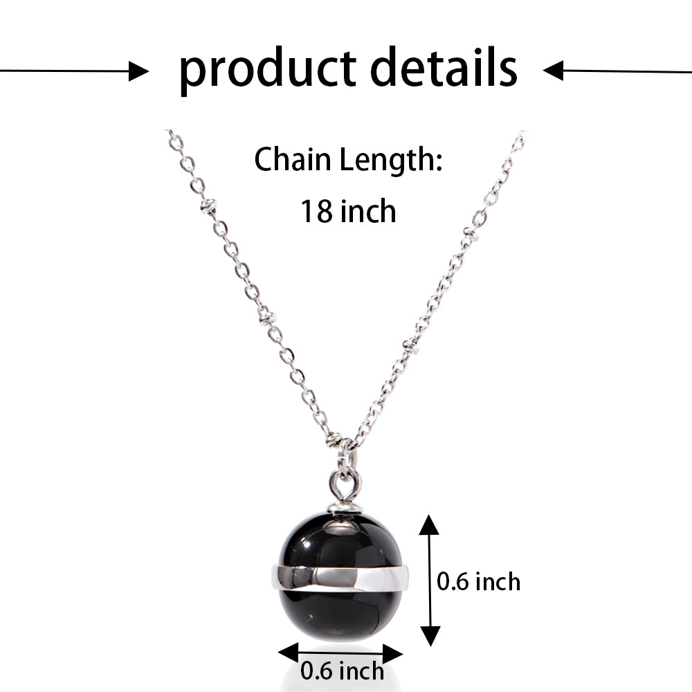 Natural Stone Stainless Steel Chain Necklace