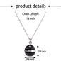 Natural Stone Crystal Pendant Adjustable Stainless Steel Chain Necklace Jewelry For Women