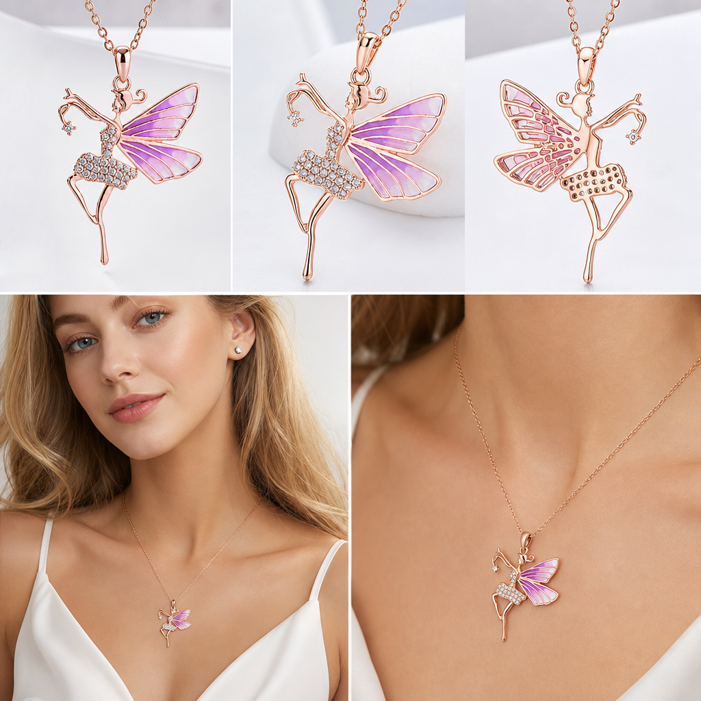 925 Silver Necklace Gifts for Women,Dance Recital Gifts for Her Ballet Pendant Jewelry