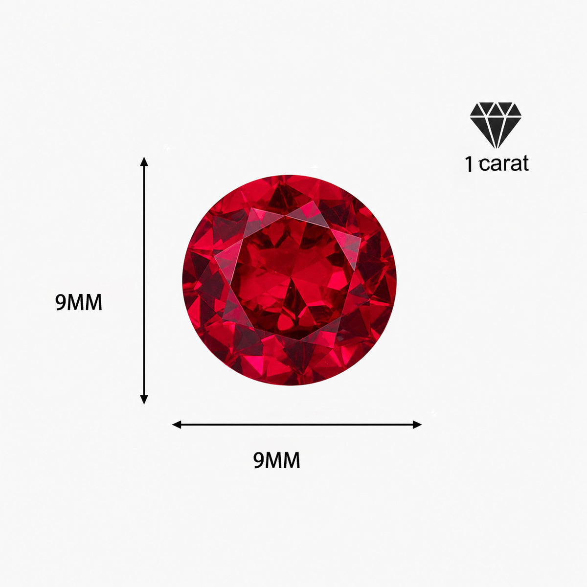 925 Sterling Silver Red Zircon Versatile Earrings – Unisex Design