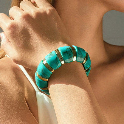 Acrylic Elastic Rope Bangle