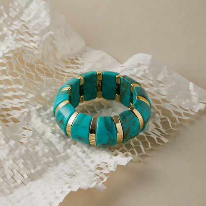 Acrylic Elastic Rope Bangle
