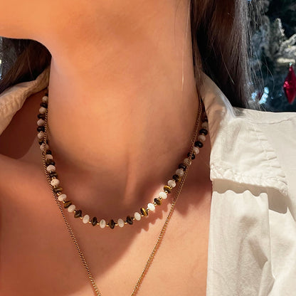 Tiger Eye Beaded Necklace