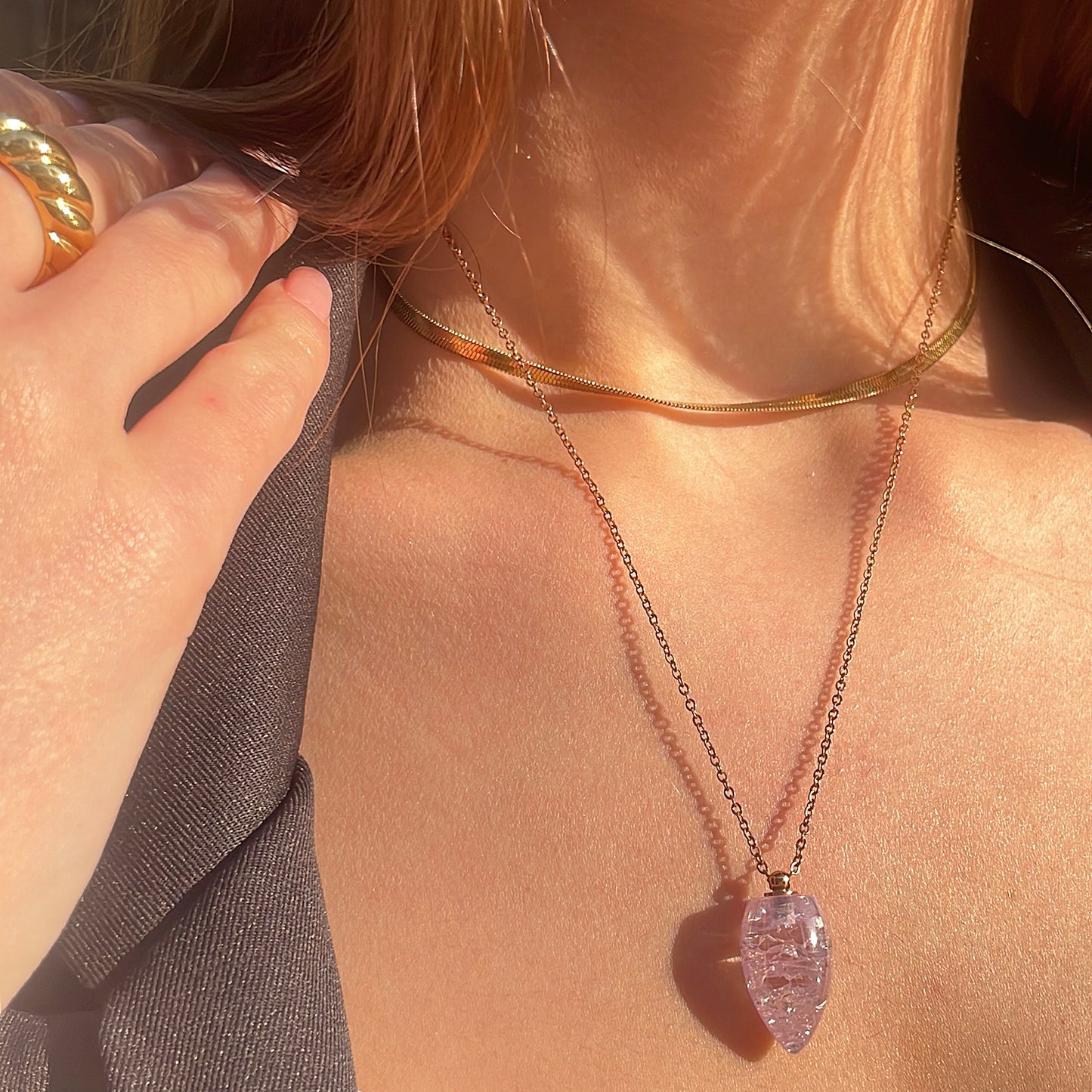 Oudisijewelry Colorful Zircon Pendant Necklace