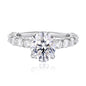 925 Sterling Silver 2-Carat Oval Zircon Ring For WomenJewelry