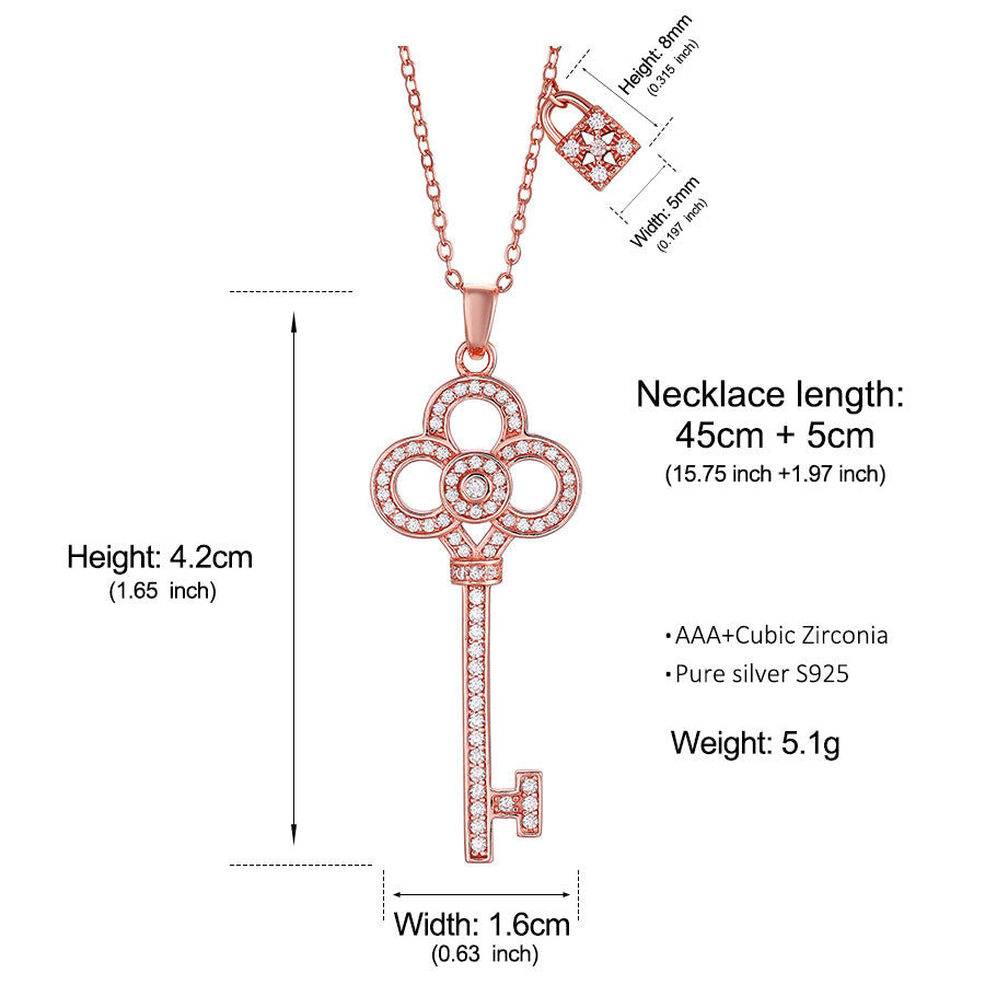 Elegant Necklace For Women 925 Sterling Silver Holiday Gift