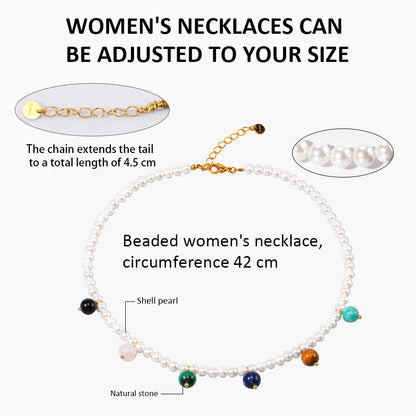 Shell Pearl Natural stone Necklace