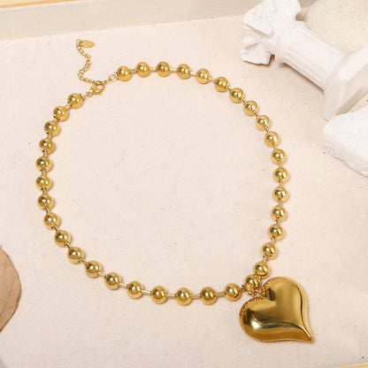 Big Heart Pendant Necklace