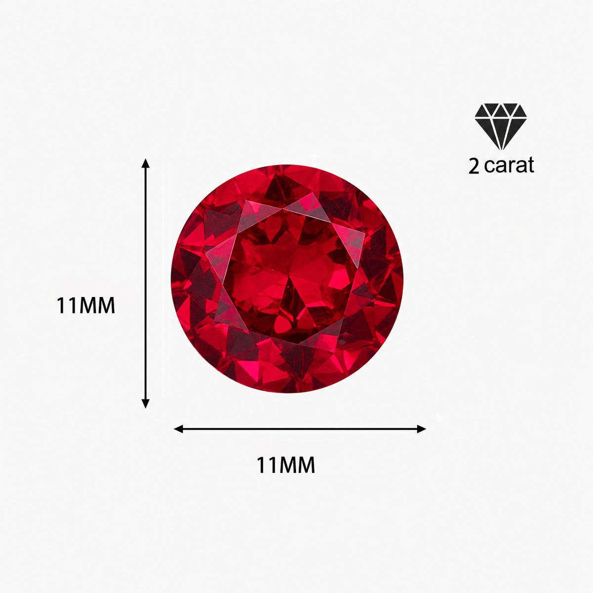925 Sterling Silver Red Zircon Versatile Earrings – Unisex Design