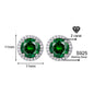 925 Sterling Silver Zircon Earrings (1 Carat – 4 Carat) 925 Sterling Silver & Zircon Earrings (1–4 Carat) – Unisex Style