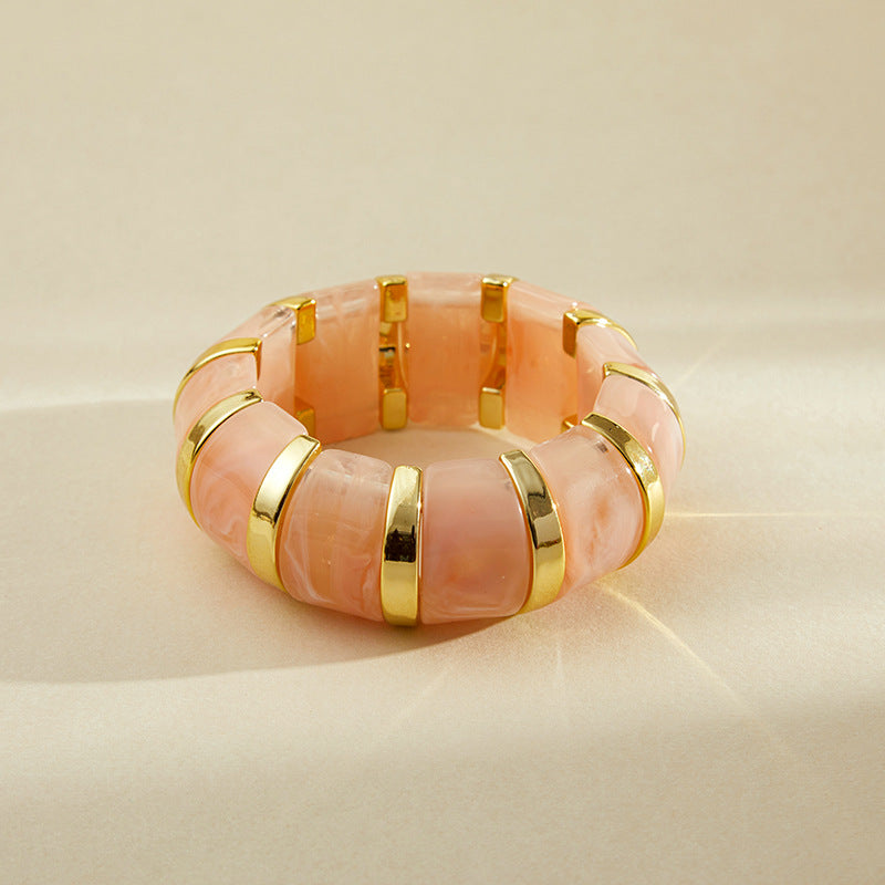 Acrylic Elastic Rope Bangle