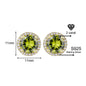 Classic 925 Silver & Zircon Stud Earrings (1–4 Carat) – Unisex Style