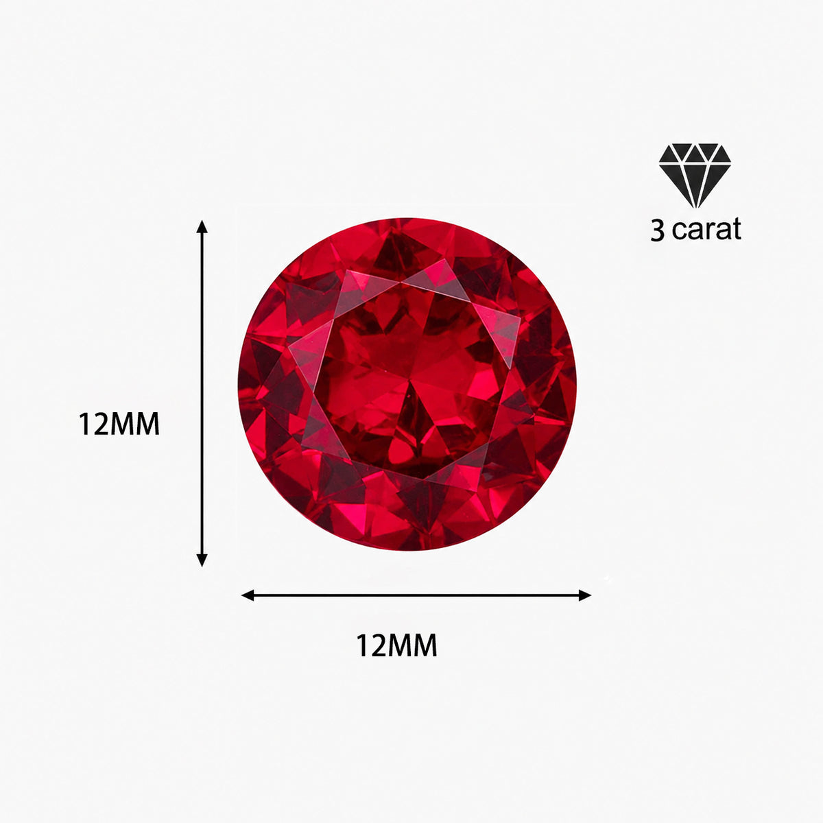 925 Sterling Silver Red Zircon Versatile Earrings – Unisex Design