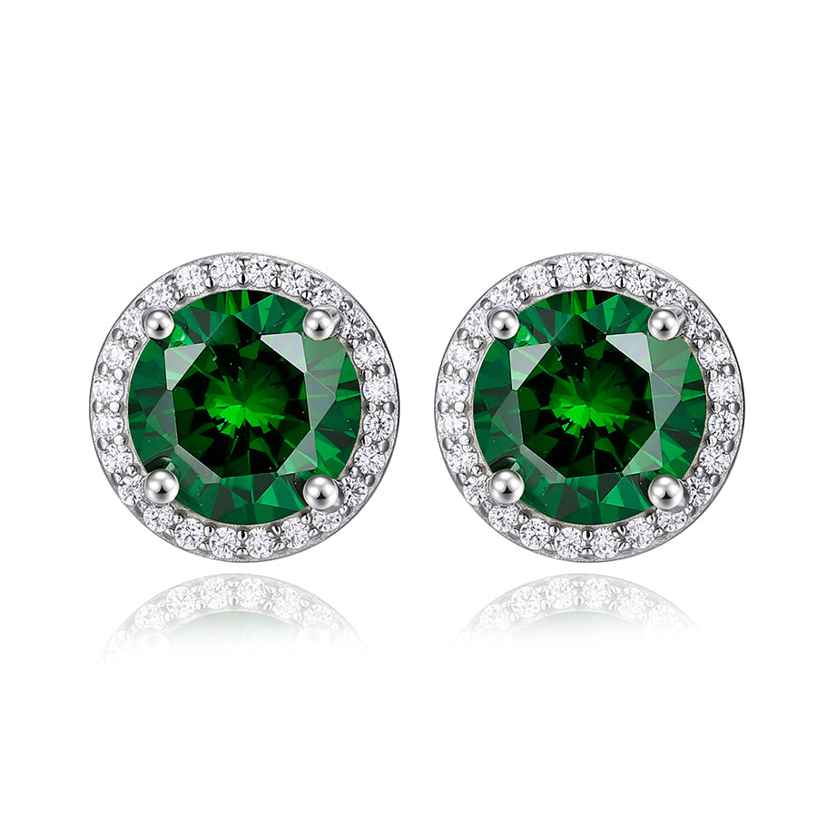 925 Sterling Silver Zircon Earrings (1 Carat – 4 Carat) 925 Sterling Silver & Zircon Earrings (1–4 Carat) – Unisex Style