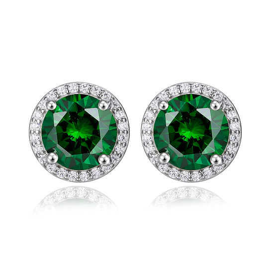 925 Sterling Silver Zircon Earrings (1 Carat – 4 Carat) 925 Sterling Silver & Zircon Earrings (1–4 Carat) – Unisex Style