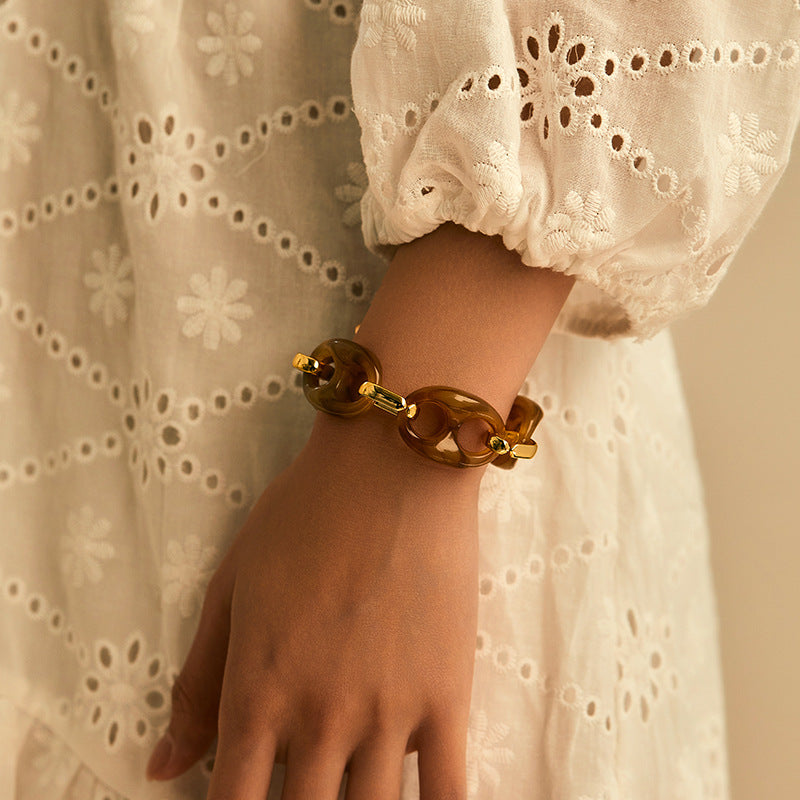 Acrylic Pig-Nose Bracelet