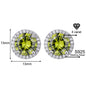 Classic 925 Silver & Zircon Stud Earrings (1–4 Carat) – Unisex Style