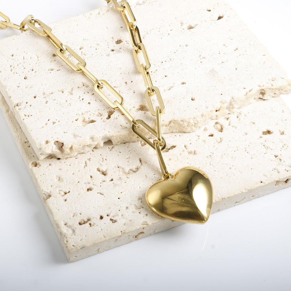 18K Gold Plated Heart Necklace
