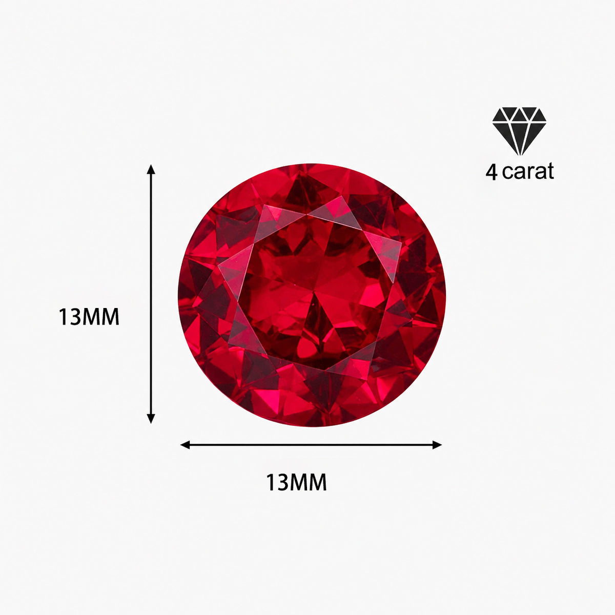 925 Sterling Silver Red Zircon Versatile Earrings – Unisex Design