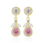 S925 Sterling Silver Teardrop CZ Drop Earrings – Elegant Sparkling Dangle Earrings for Women