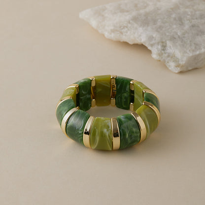 Acrylic Elastic Rope Bangle