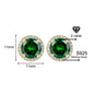 925 Sterling Silver Zircon Earrings (1 Carat – 4 Carat) 925 Sterling Silver & Zircon Earrings (1–4 Carat) – Unisex Style