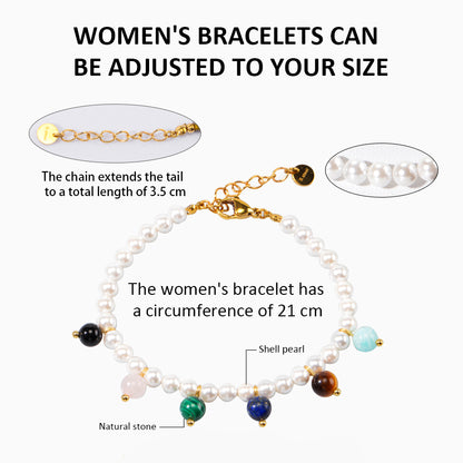 Shell Pearl Natural stone Bracelet