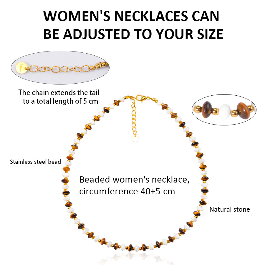 Tiger Eye Beaded Necklace