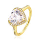 925 Sterling silver Halo Set 4 Carat Heart Cut CZ Ring for Engagements or Special Events Promise Ring
