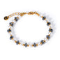 Carbon Fiber and Shell Pearl Bracelet
