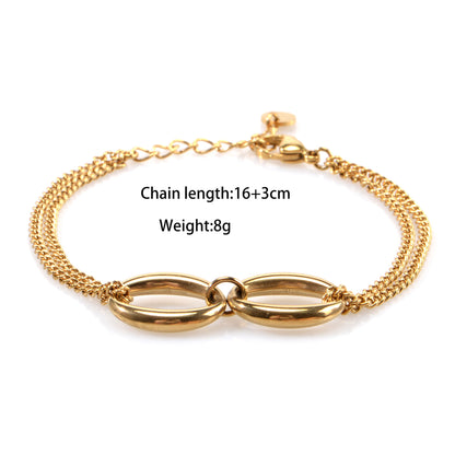Oval links bracelet