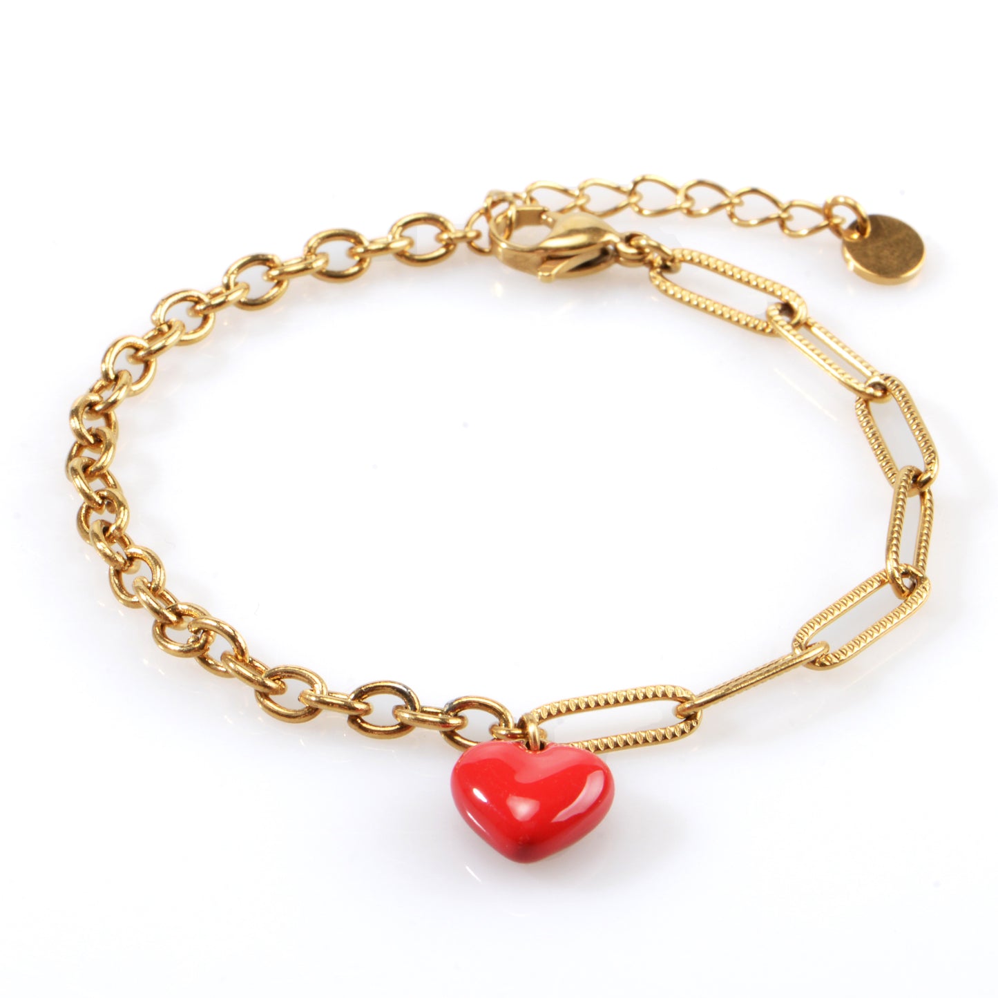 Red heart bracelet
