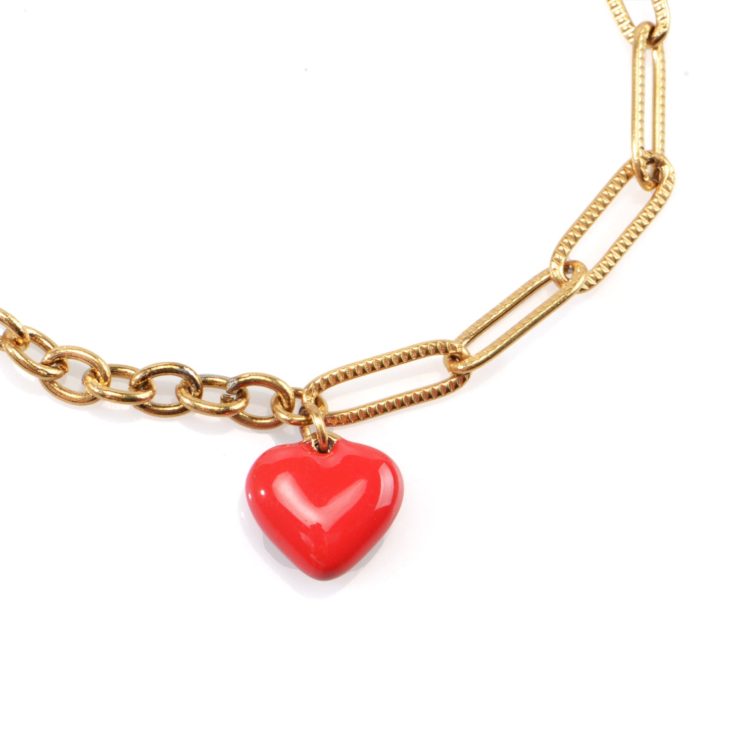 Red heart bracelet