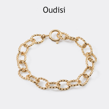 18ct gold plated chain bracelet