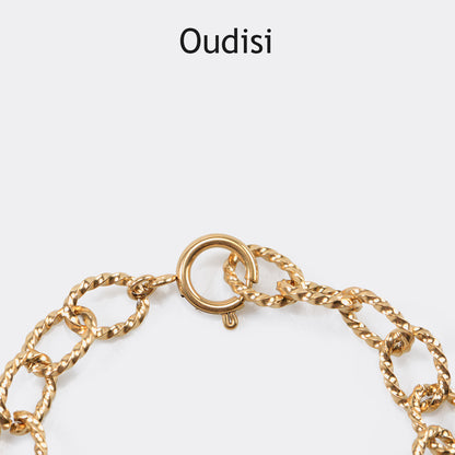 18ct gold plated chain bracelet