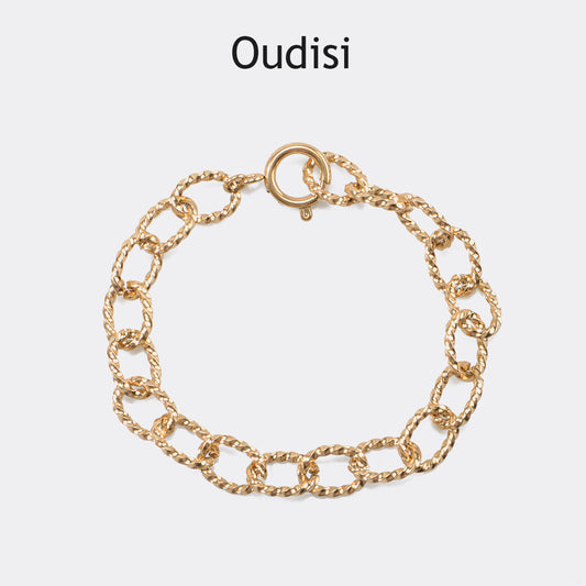 18ct gold plated chain bracelet