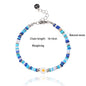 Natural Stone Beaded Bracelet for Women Handmade Beach Flower Bracelet Jewelry