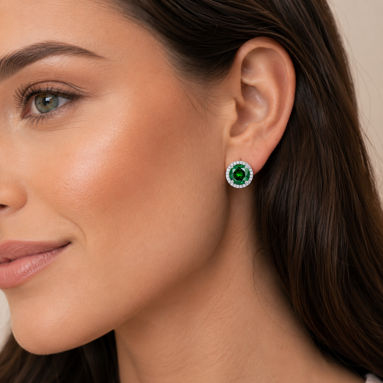 925 Sterling Silver Zircon Earrings (1 Carat – 4 Carat) 925 Sterling Silver & Zircon Earrings (1–4 Carat) – Unisex Style