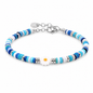 Stainless Steel Shell Beads Handmade Flower  Bracelet