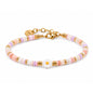Stainless Steel Shell Beads Handmade Flower  Bracelet
