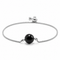 Women's Fine Jewelry Stainless Steel 18K Gold-Plated Natural Stone Adjustable Bracelet