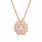 2-in-1 Convertible Pave Heart Clover Necklace – 925 Sterling Silver Cubic Zirconia